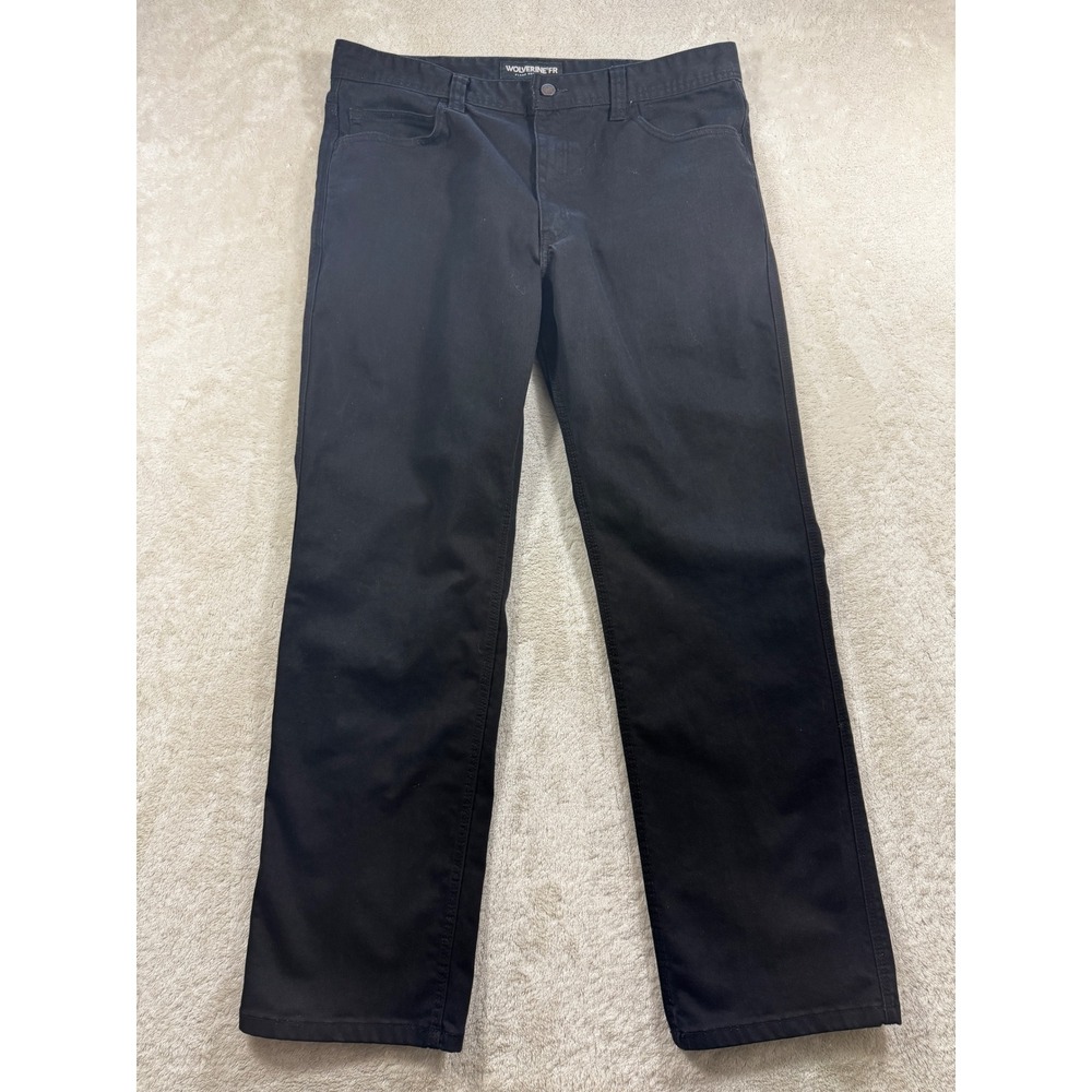 Wolverine Mens FR Flame Resistant Workwear Black Pants 36x32 Meas: 36x31